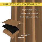 NICETOWN Blackout Curtains 72 inch Length 2 Panels Set - Image 2