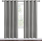 NICETOWN Silver Grey Room Darkening Curtain Panels 78" Long - Image 2