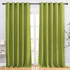 NICETOWN Room Darkening Room Divider Curtains 118 inches Long, Grommet Thermal by NICETOWN