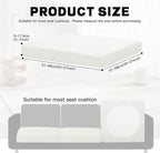 8Pcs Outdoor Cushion Covers, Patio Cushion Covers, Stretch Elastic Slipcovers - Image 2