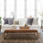 Topfinel Cushion Cover 50x50 cm Gray Set of 4 Corduroy Pillow Covers Cushion - Image 4
