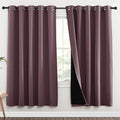 NICETOWN 100% Blackout Window Curtain Panels, Full Light Blocking Drapes by NICETOWN
