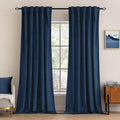 MIULEE Navy Blue Velvet Curtains 84 inches by MIULEE