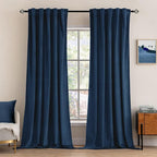 MIULEE Navy Blue Velvet Curtains 84 inches by MIULEE