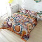 MSGKV Boho Throw Blanket for Couch 50"x60" 100% Cotton Sofa Blanket Spring - Image 7