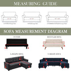 HANDONTIME Couch Cover Green Sofa Covers L Shape Sage Couch Cushion Cover Dog - Image 6