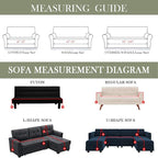 HANDONTIME Couch Cover, Sofa Covers, Sage Couch Cushion Cover Dog Furniture - Image 6