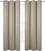 LEMOMO Beige Thermal Blackout Curtains/38 x 84 Inch/Set of 2 Panels Room - Image 2