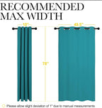NICETOWN Room Darkening Curtains 78 inch Length 2 Panels, Thermal Insulated - Image 7