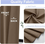 Simplebrand Brown Blackout Curtains - Image 3