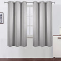 LEMOMO Light Grey Blackout Curtains 34 x 54 Inch Length/Set of 2 Curtain by Lemomo