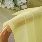 Lecloud Goose Yellow Sheer Curtains 63 Inch Length 2 Panels, Light Filtering - Image 9