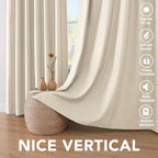 H.VERSAILTEX Linen Curtains 100% Blackout Curtains - Image 7