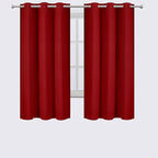 LEMOMO Red Blackout Curtains 40 x 63 Inch Length/Set of 2 Curtain - Image 2