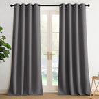 NICETOWN Blackout Curtains Grommet 2 Panels Grey Drapes 95Inches Long by NICETOWN