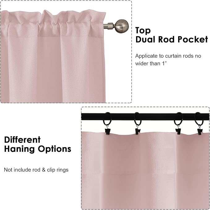 OWENIE Bob 1 PCS Blush Valances - Image 4