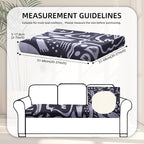 8Pcs Stretch Patio Cushion Covers, Outdoor Couch Covers Replacement, Outdoor - Image 2