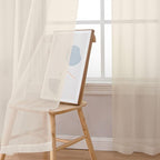 OWENIE Cream Sheer Curtains 78 inches Long 2 Panels Set - Image 10