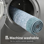 48x24 Long Bathroom Rugs Washable Non Slip, Dusty Blue Bath Mat - Image 9