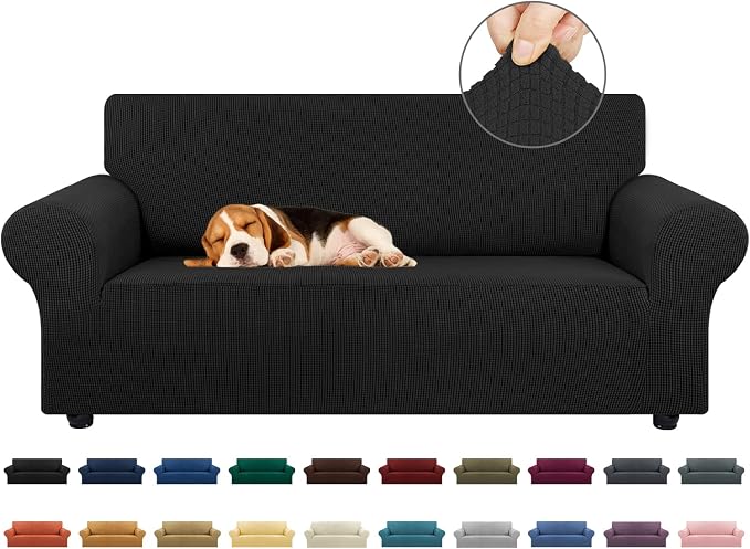 KEKUOU Stretch Loveseat Sofa Cover Slipcover, Couch Covers by KEKUOU