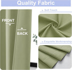 Simplebrand Ava Sage Green Blackout Curtains - Image 3