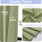 Simplebrand Ava Sage Green Extra Long 10ft Room Daekening Curtains - Image 3