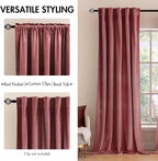 MIULEE Velvet Curtains 90 inches 2 Panels - Image 2
