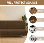 U-NICE HOME Stretch Futon Cover Armless Bed Slipcover - Image 4