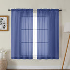 Gwine Royal Blue Sheer Curtains by Gwine