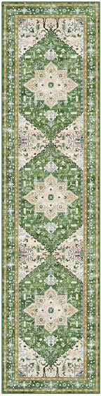 Yamaziot Washable Runner Rug, 2x8 Non-Slip Boho Vintage Hallway Rug Runner - Image 2