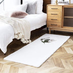 Ashler Faux Fur Rug, Ultra Soft Faux Rabbit Fur, 2.2 x 6 Feet Rectangle - Image 4