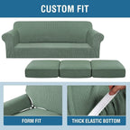H.VERSAILTEX 4 Piece Stretch Sofa Covers - Image 4