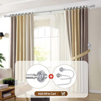 USFOOK Silver Curtain Rod, 7/8 Inch Curtain Rods - Image 6