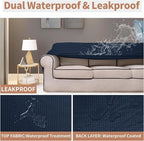 Easy-Going 100% Waterproof Couch Cover, Dual Waterproof Sofa Cover, Stretch - Image 3