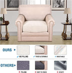 H.VERSAILTEX Stretch Couch Cushion Covers Individual Seat Sofa Chair Slipcovers - Image 2