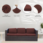 8Pcs Stretch Patio Cushion Covers, Outdoor Couch Covers Replacement, Outdoor - Image 3