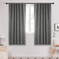 Deconovo Blackout Curtains, Thermal Insulated, W52 x L63 2 Panels, Back Tab by Deconovo