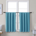 Simplebrand Ava Turquoise Short 36 Inches Blackout Curtain 2 Panels Set by Simplebrand