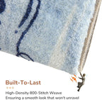 OPPODREAM Nautical Soft Area Rugs 5x7, Washable Blue Rug - Image 5