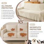 Boho Sofa Covers for 2 Cushion Couch, Chenille Sofa Slipcover for Pets Washable - Image 2
