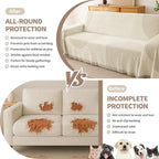 Couch Cover for Dogs, Boho Sofa Covers for 3 Cushion Couch, Chenille Sofa - Image 3