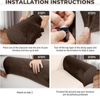 Couch Arm Covers 2 Pcs Sofa Armrest Covers Stretch Couch, Armrest Cover - Image 4