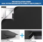 BKSAI 100% Blackout Curtains for Bedroom, Magnetic Portable Blackout Shades for - Image 5