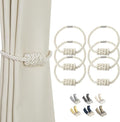 BEL AVENIR Magnetic Curtain Tiebacks, Decorative Drapery Holdbacks Modern Woven by BELAVENIR