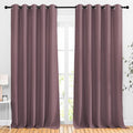 NICETOWN Room Darkening 118 inch Long Curtains, Grommet Thermal Drapes Weighted by NICETOWN