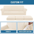 H.VERSAILTEX 4 Piece Stretch Sofa Covers - Image 4