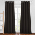 NICETOWN Toffee Brown Room Darkening 102 inch Curtains, Grommet Thermal by NICETOWN