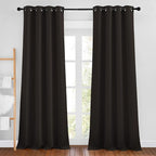 NICETOWN Toffee Brown Room Darkening 102 inch Curtains, Grommet Thermal by NICETOWN
