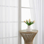 OVZME White Bedroom Curtains 2 Panel Sets 90 Inch Length, 59 Inch Extra Wide - Image 3