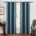 MIULEE Linen Blackout Curtains and Drapes 100% Room Darken Thermal Insulated by MIULEE